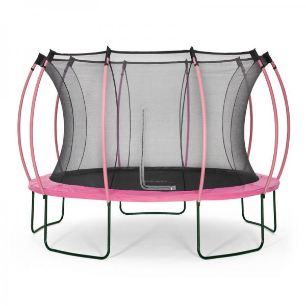 Plum 366cm Colours Springsafe Trampoline with Net, pink